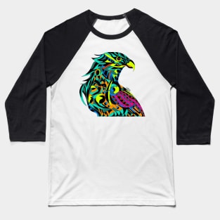 lake mecha peregrine falcon halcon ecopop in mexican techno organic tribal totonac patterns Baseball T-Shirt